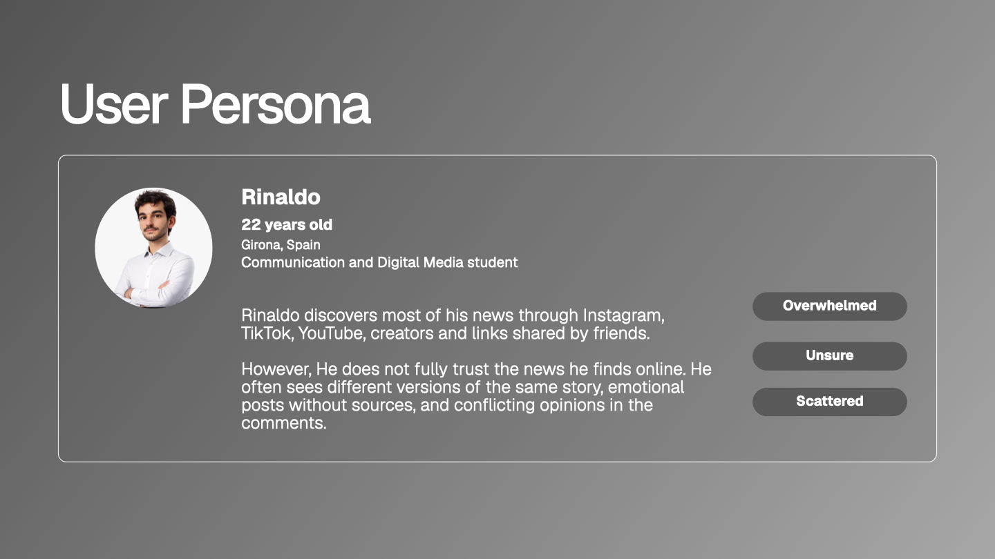 Starfish user persona — Rinaldo